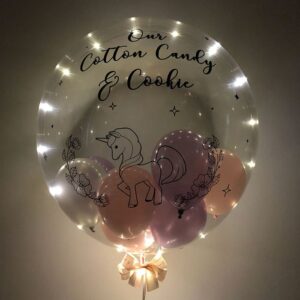 24 inch customised bubble balloons with mini balloons premium