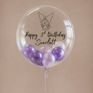 24" CustomBubble - Single Customised Bubble Balloons Stuffed with Mini Balloons (Cartoon Theme)