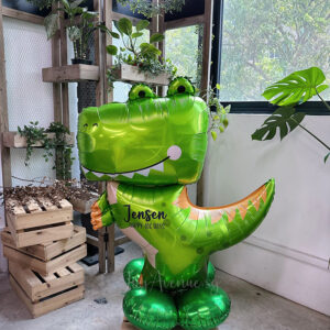 39" Dinosaur Jumbo Standing Balloon (Single) - Air-filled Foil Balloon (Customisation Available)