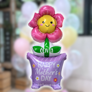 47" Mother's Day Jumbo Standing Balloon (Single) - Air-filled Birthday Foil Balloon (Customisation Available)