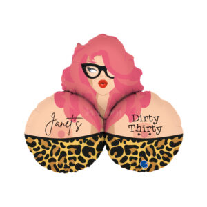 26" Mrs B Naughty CustomFoil - Single (Customised Explicit Foil Balloon)