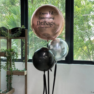 XXL CustomOrbz Deluxe Set - Customised Jumbo Orbz Balloon with Regular Orbz Balloons