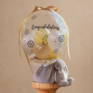 42" Bubble Balloon with Jellycat Bunny