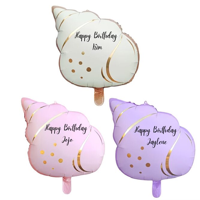 24″ Pastel Conch Shell Foil Balloon