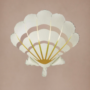 24" Cream Seashell Foil Balloon